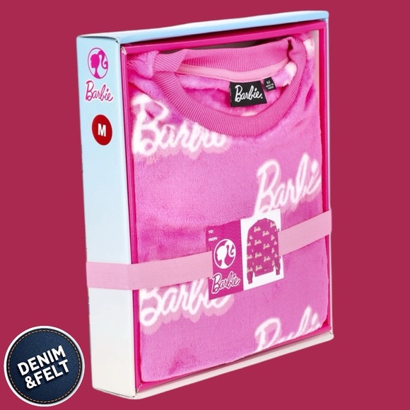 Barbie Women's Plush Graphic Character Sweatshirt/Pullover Gift Box | NEW/NWT🩷 - Picture 2 of 11
